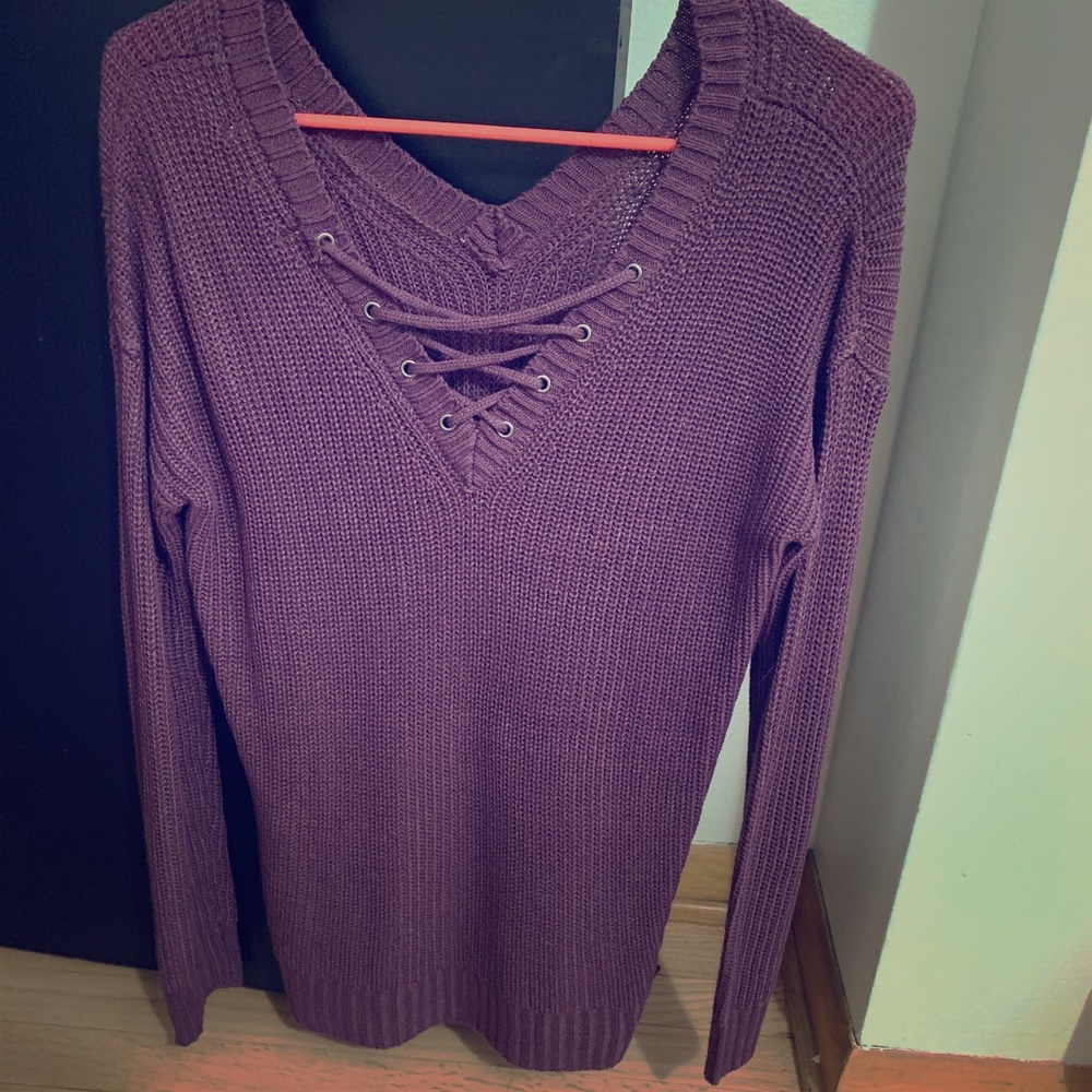 Purple sweater